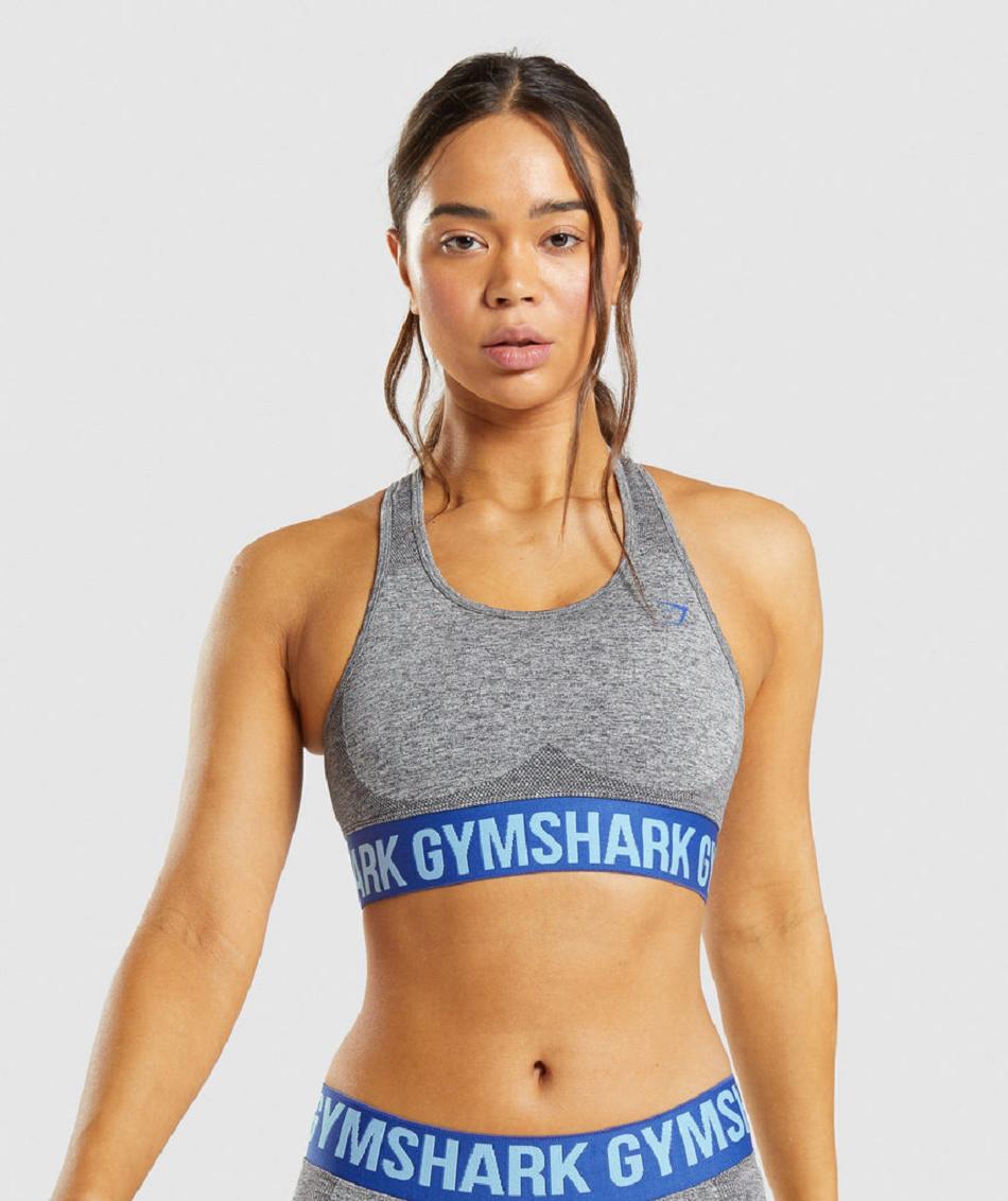 Sujetadores Deportivos Gymshark Flex Mujer Gris | CO 2130MQZ